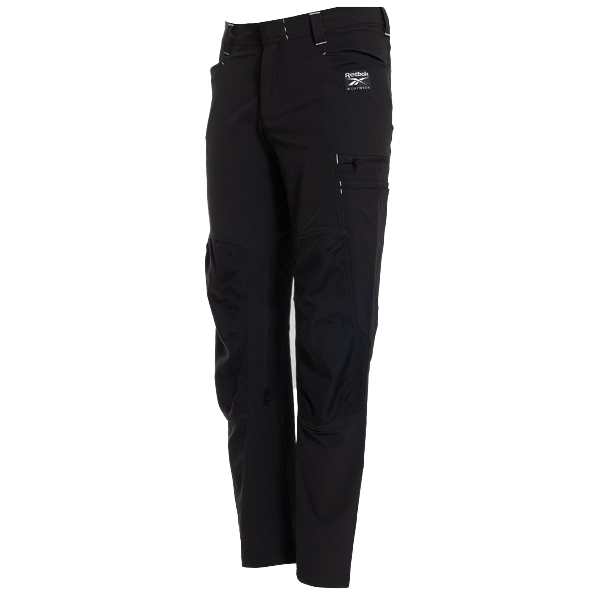 Black Reebok workwear trousers front view