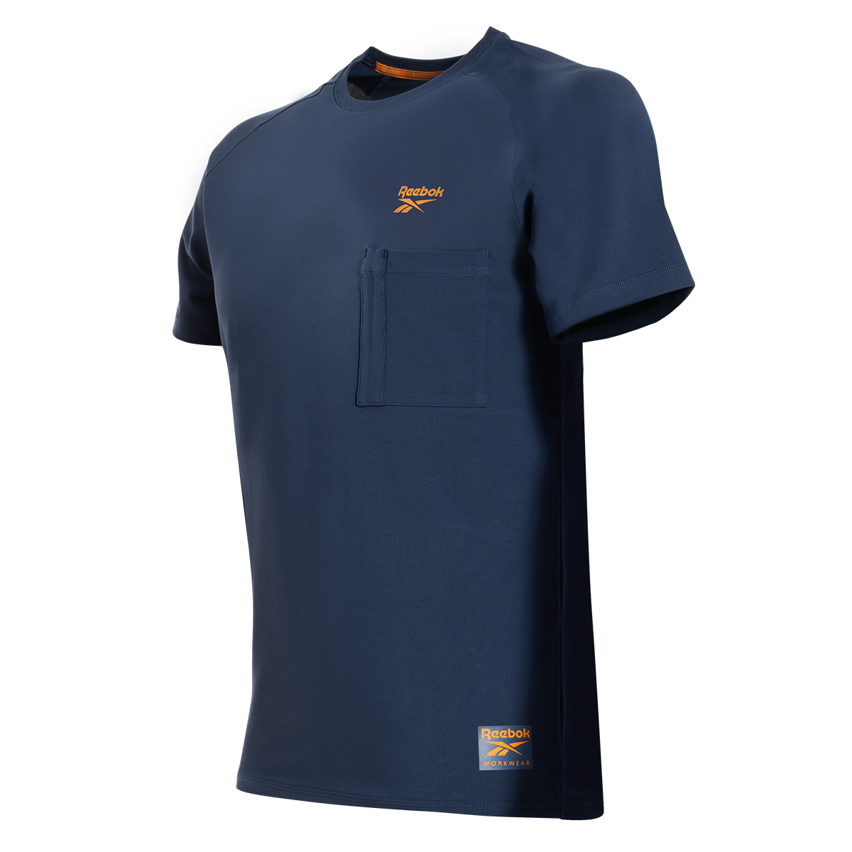 Reebok workwear blue lockup logo t-shirt