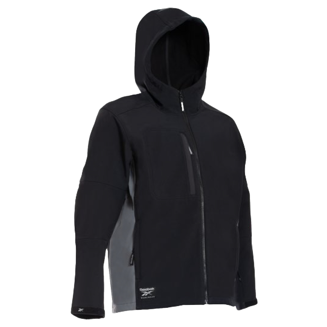 Black Reebok workwear 3-layer softshell jacket