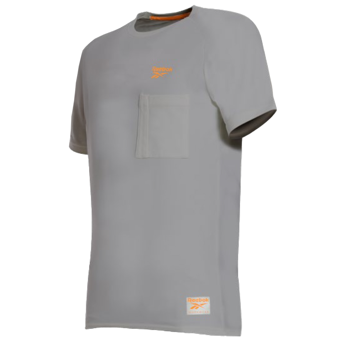 Grey Reebok workwear lockup logo t-shirt
